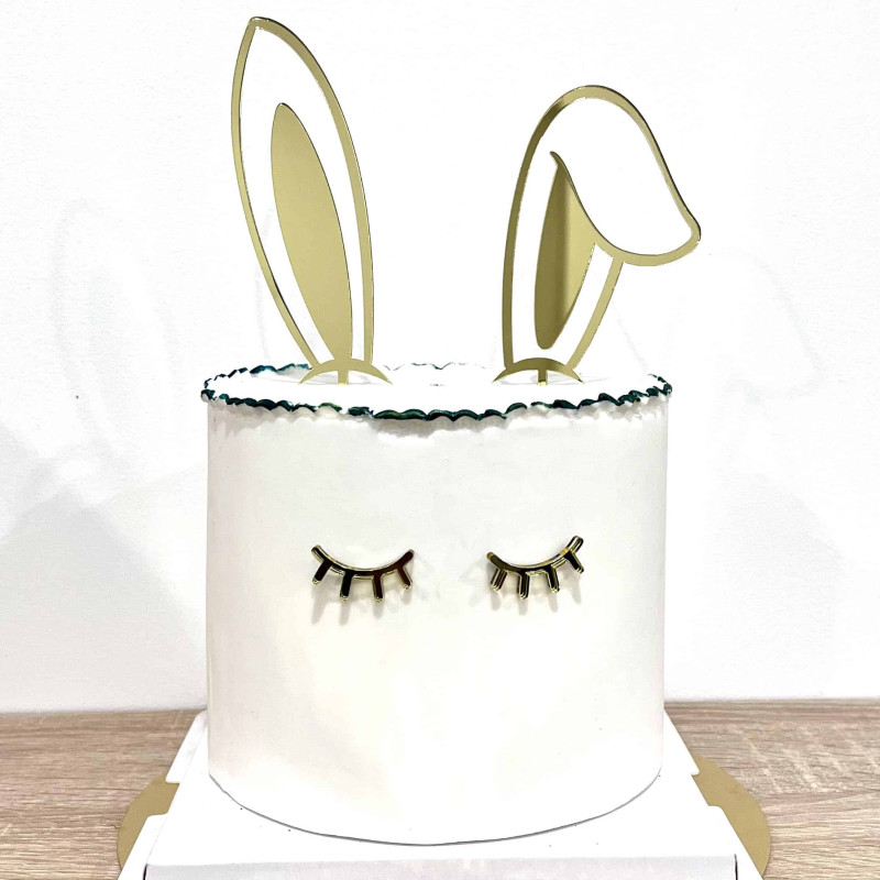 Topper cake Modèle Oreille de lapin