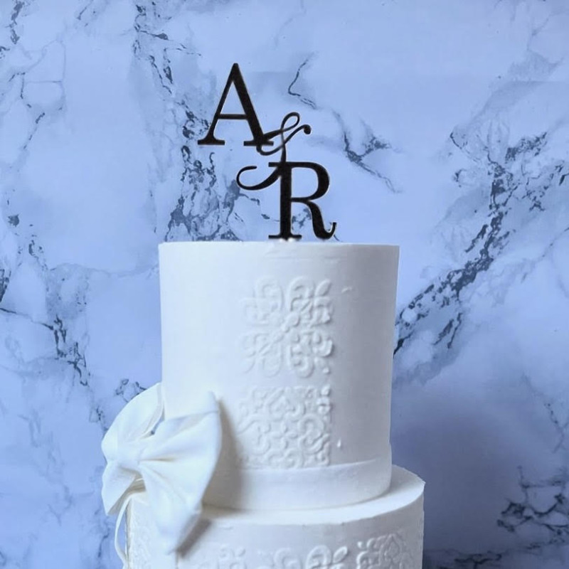 Topper cake initiale