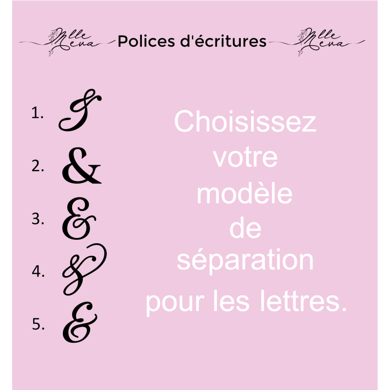 Topper cake initiale
