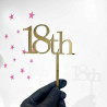 Topper Cake chiffre TH