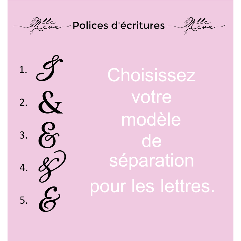 Face Topper initiale modèle N°2