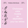 Face Topper initiale modèle N°2