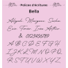 Face topper personnalisé écriture Bella