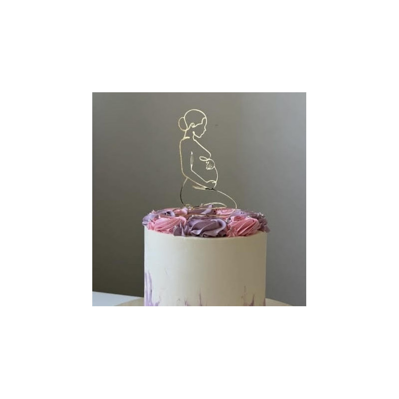 Topper Cake femme enceinte N°6