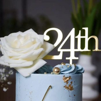 Topper Cake chiffre TH