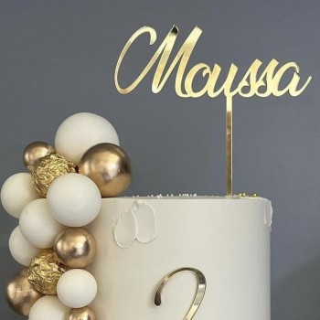 Topper cake modèle 1 Prénom