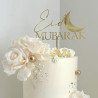 Topper cake Eid Mubarak 2 écritures