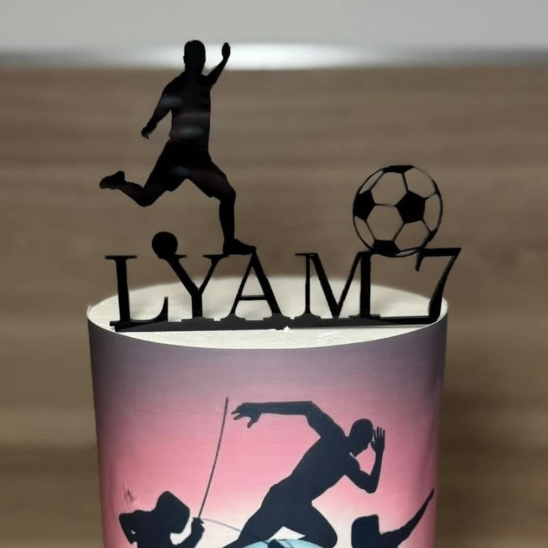 Topper cake modèle Football