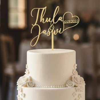 Topper cake Modèle Cœur