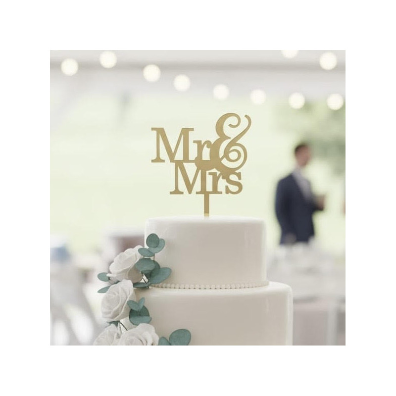Topper cake Mr & Mrs