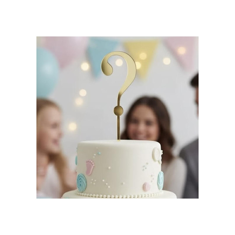 Topper Cake point d'interrogation