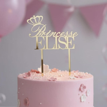 Topper cake modèle Princesse