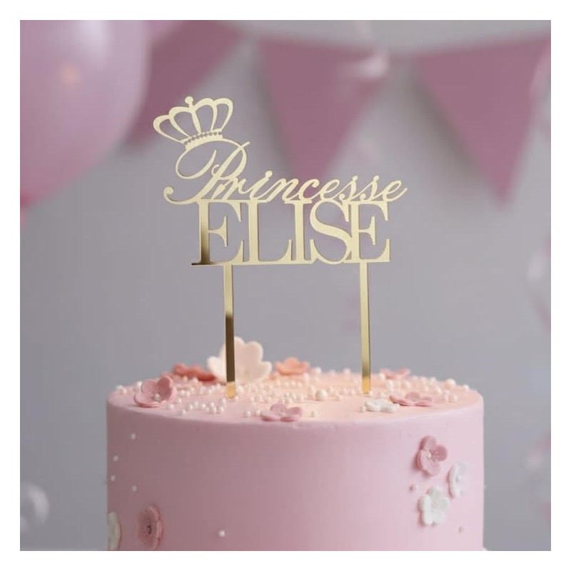 Topper cake modèle Princesse