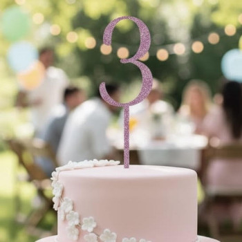 Topper Cake chiffre Pailleté