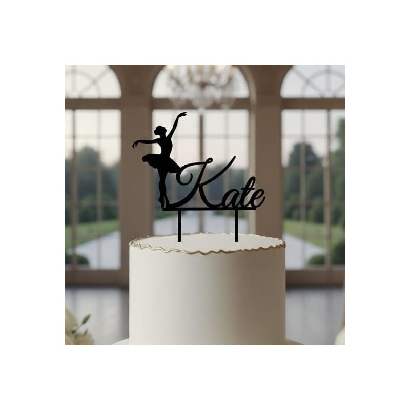Topper cake modèle Danseuse