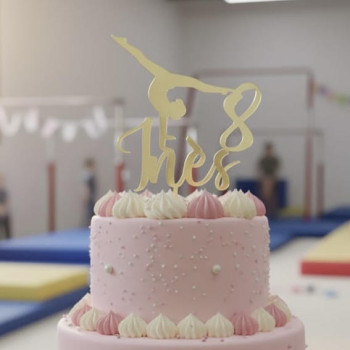 Topper cake modèle Gymnaste