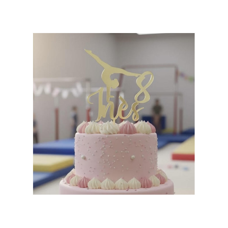 Topper cake modèle Gymnaste