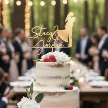 Topper cake modèle Mariées