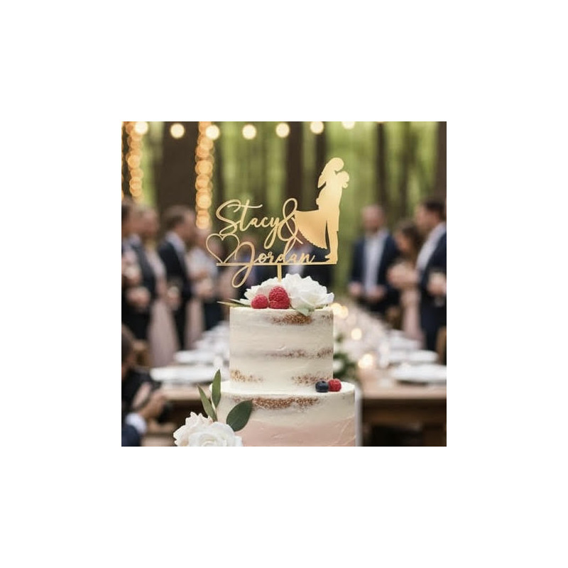 Topper cake modèle Mariées