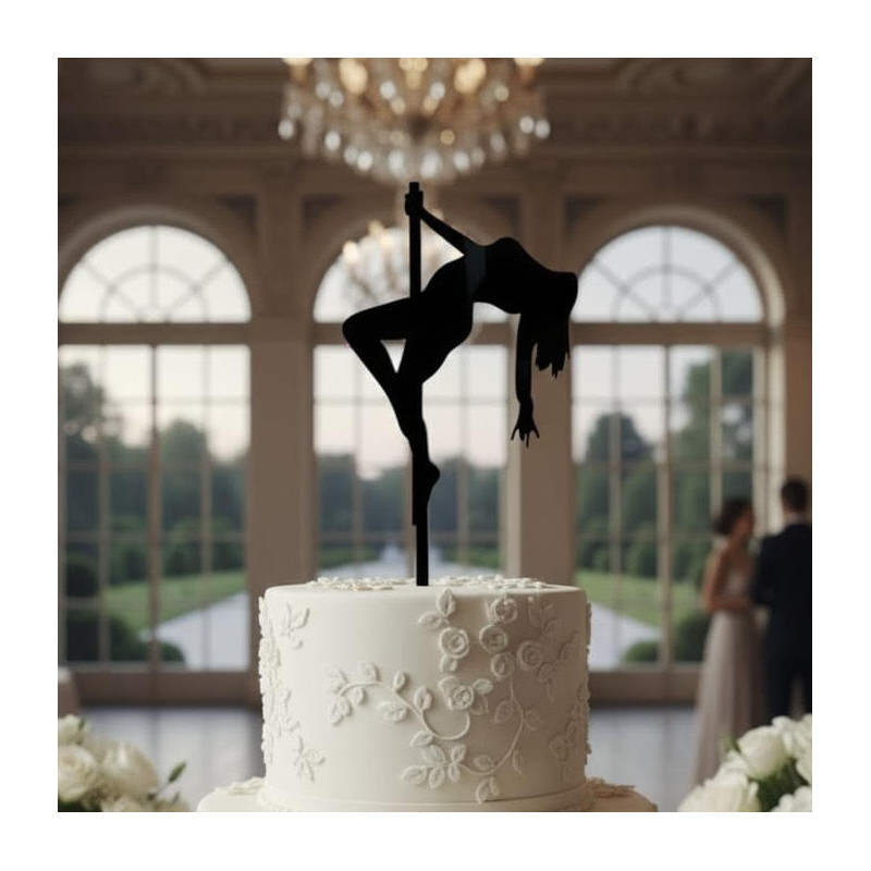 Topper cake modèle Pole dance