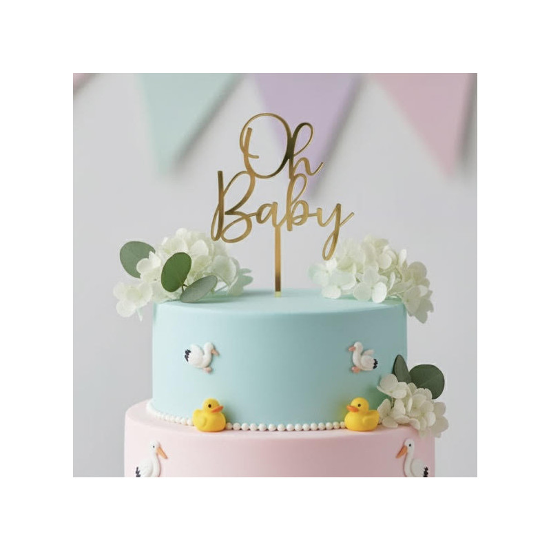 Topper cake modèle OhBaby