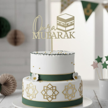 Topper cake Modèle Omra avec Kaaba