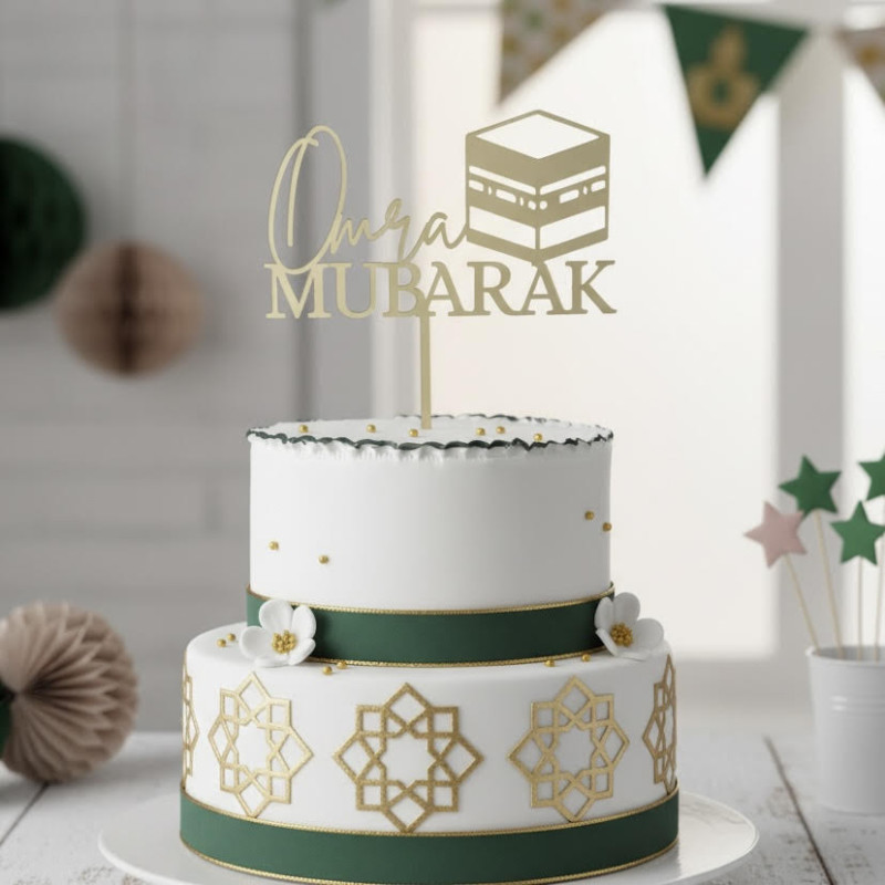 Topper cake Modèle Omra avec Kaaba