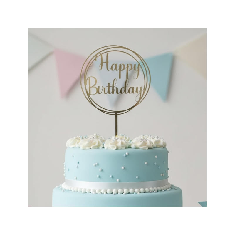 Topper cake modèle Multicercle