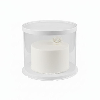 Boite à gâteaux Ronde Blanche D22 x H24 cm