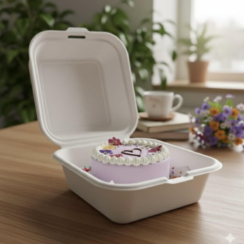 Boite à Bento Cake en pulpe de canne
