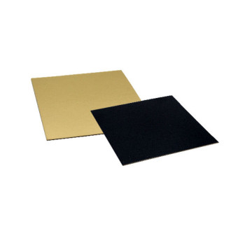 Semelle carrée L18 x L18 cm Or/Noir