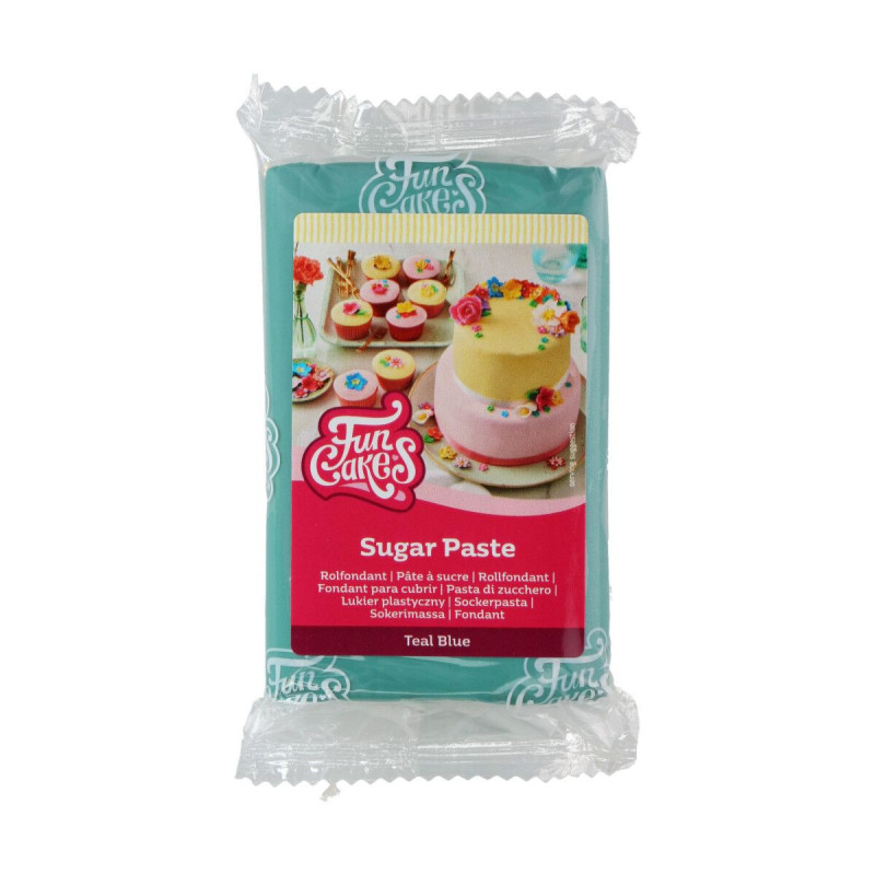 Pâte à sucre FunCakes Bleu Turquoise 250g
