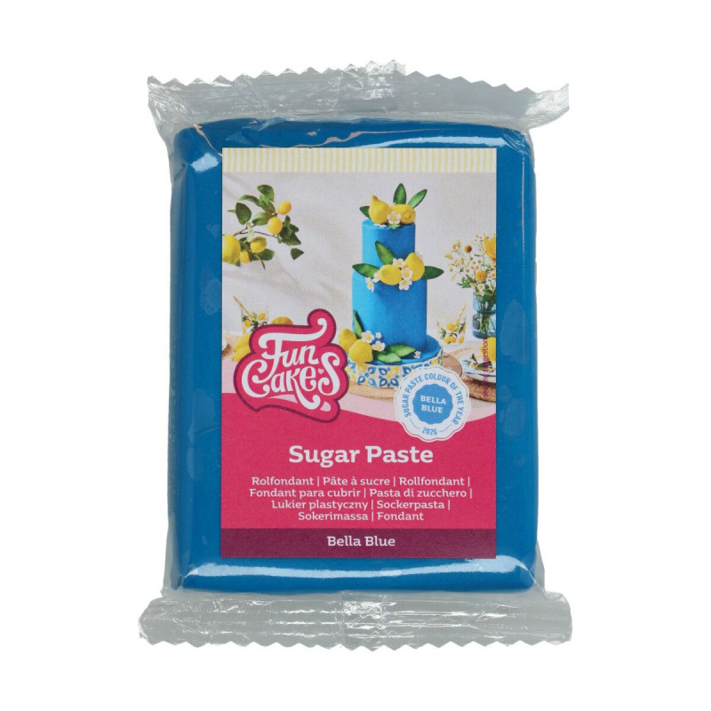 Pâte à sucre FunCakes Bleu Bella 250g