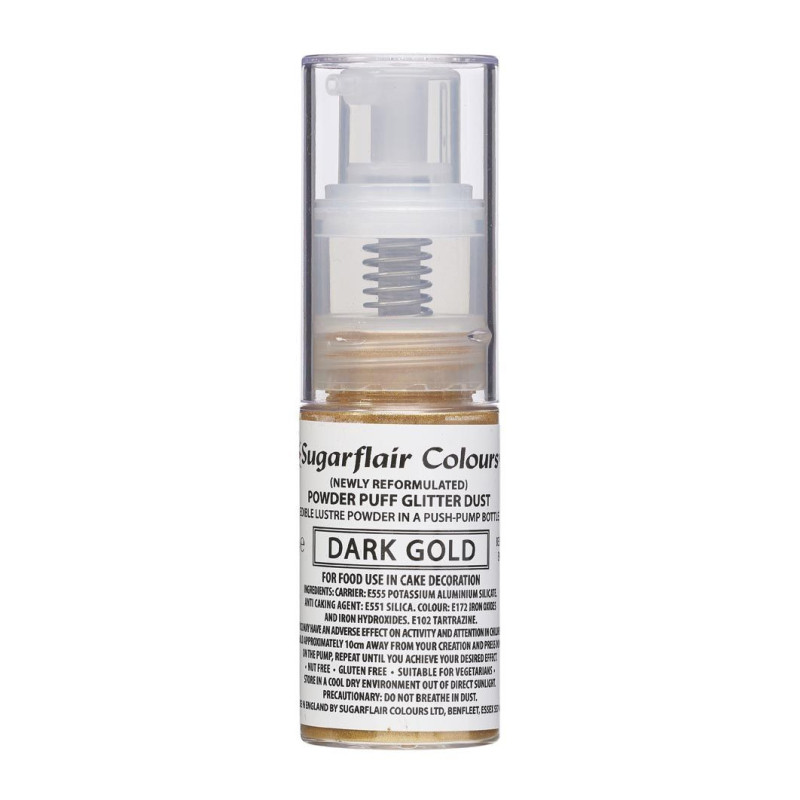 Spray Poudre Pailletée Sugarflair - Or Foncé Spray Poudre Pailletée Sugarflair - Or Foncé