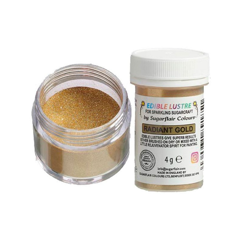 Poudre Lustrant Sugarflair - Or éclatant Poudre Lustrant Sugarflair - Or éclatant