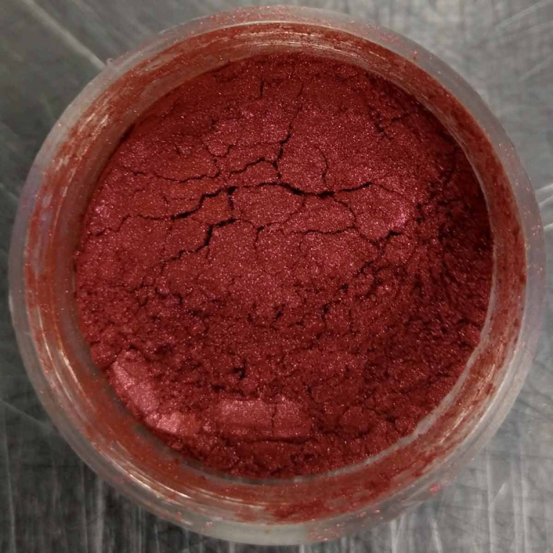 Poudre Lustrant Métallique Rainbow Dust - Rouge Rubis Poudre Lustrant Métallique Rainbow Dust - Rouge Rubis