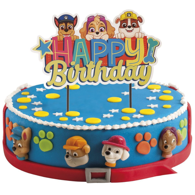 Topper Cake Pat Patrouille Happy Birthday Topper Cake Pat Patrouille Happy Birthday