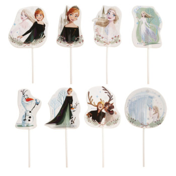 Topper Cupcake La Reine Des Neiges x16