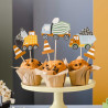 Topper Cupcake Travaux de Construction x6 - PartyDeco Topper Cupcake Travaux de Construction x6 - PartyDeco
