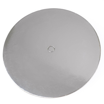 Set 10 Cake Board Rond Argent Perforé - Plusieurs Tailles - LOYAL