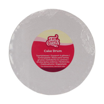 Cake Drum Rond Blanc Funcakes - Plusieurs Tailles
