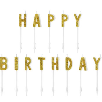 Bougies Happy Birthday - PartyDeco