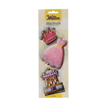 Set de 3 Emporte-pièces Wilton Couronne - Château - Robe