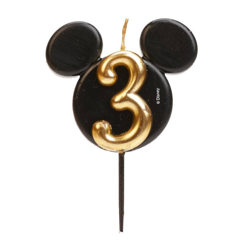 Bougies Mickey Chiffre N°3 - Dekora Bougies Mickey Chiffre N°3 - Dekora