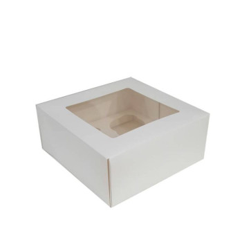 Boite à 4 Cupcake Blanche - Azucren
