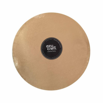 Plateau Épais Rond Or Clair Ø 20 cm - Azucren