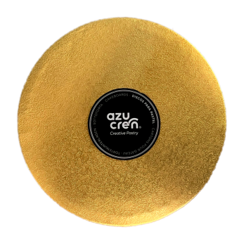 Plateau Épais Rond Or  Ø 20 cm - Azucren