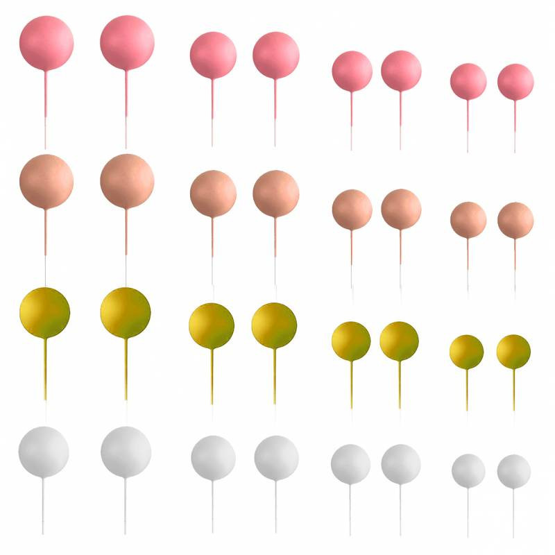 Set 32 Boules Décoratives avec Mix Rose - Azucren Set 32 Boules Décoratives avec Mix Rose - Azucren