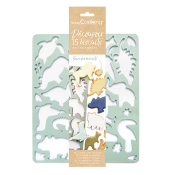 Plaque Emporte Pièce Multi Animaux - ScrapCooking