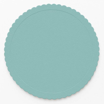 Cake Board Extra Forte à Texture Bleu Turquoise Ø 20 cm - Azucren